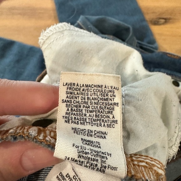 Free People vintage stretch Classic Blue skinny Denim - Picture 7 of 8